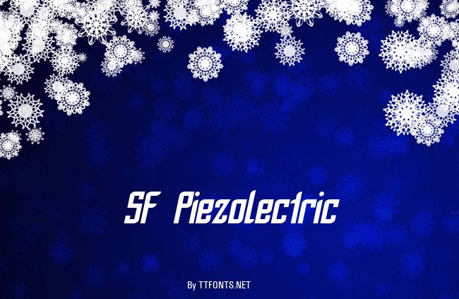 SF Piezolectric example